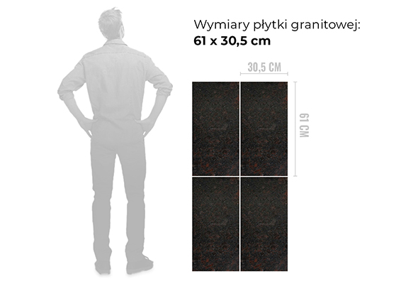 Wymiar płytki granitowej